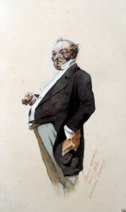 Porträtt av författaren i Monsieur Prud