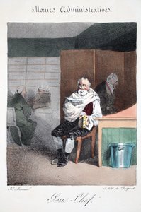 Sous-chef, illustration från "Moeurs Administratives, Dessinées D