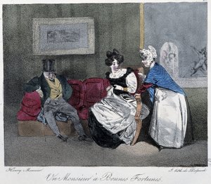En gentleman med lycka - i "" Parisian sketches" av Henri Monnier, red. Delpech, Paris