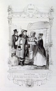 Illustration som visar "regn" av Henri Boutet 1895 (gravyr) av Henri Boutet