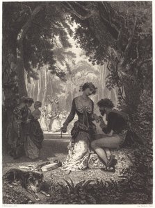 Italienska dansare av Henri Charles Antoine Baron