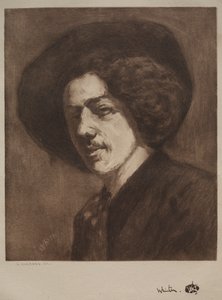 James McNeill Whistler. av Henri Charles Guérard