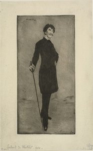 Porträtt av Whistler av Henri Charles Guérard