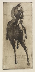The Racehorse, ca 1888 (etsning och akvatint) av Henri Charles Guérard