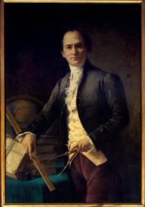 Porträtt av astronomen Jean Baptiste (Jean-Baptiste) Joseph Delambre (1749-1822) - Målning av Henri Coroenne (1822-1909) - Paris, Musee De l