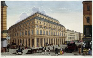 Franska teatern. Gravyr av Courvoisier
