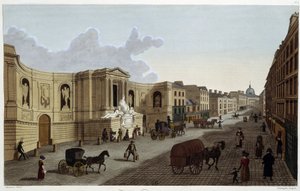 Fontän av rue de Grenelle, cirka 1820 i ""Views of Paris"" av Courvoisier 1827