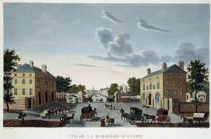 The Barrier of Hell, cirka 1820 - i "" Views of Paris" av Courvoisier