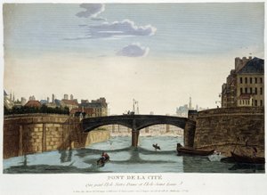 Stadsbron - i "" Views of Paris"" av Courvoisier av Henri Courvoisier-Voisin