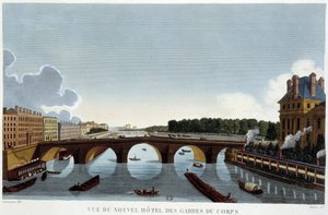 Kunglig bro och livvakternas nytt hotell - Paris av Courvoisier av Henri Courvoisier-Voisin
