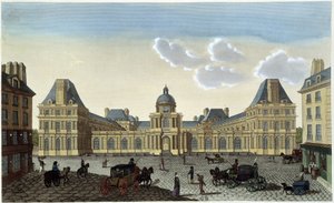 Utsikt över Palais du Luxembourg, cirka 1820 - i "" Views of Paris "" av Courvoisier