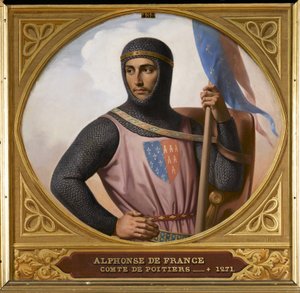 Prins Alphonse av Poitiers 1220-1271, greve av Toulouse, 1837.