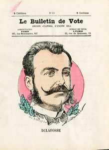 Valsedel 2:a serien, Satirique en Colours: Delafosse - Illustration av Henri Demare (1846-1888) av Henri Demare