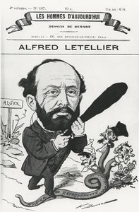 Karikatyr av Alfred Letellier från "Les Hommes d