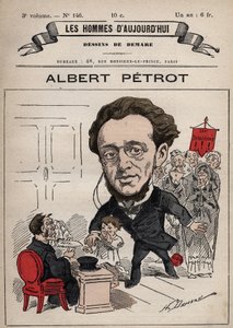 Tecknad film av Albert Petrot 1837-1897 från 