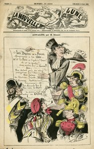 Illustration av Henri Demare (1846-1888) för omslaget till La Nouvelle Lune