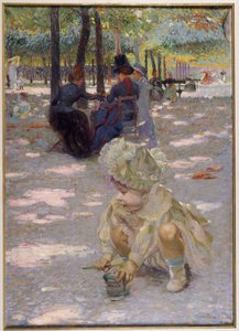 En augustieftermiddag på Luxemburg, 1886 av Henri-Edmond Cross