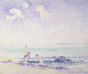 Badgäster; Badgäster, 1906 av Henri Edmond Cross