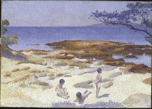 Stranden vid Cabasson av Henri Edmond Cross