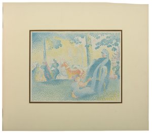 Les Champs Elysees, från Pan, 1898 av Henri-Edmond Cross