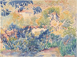 Konstnärens trädgård i Saint-Clair, 1904-5.