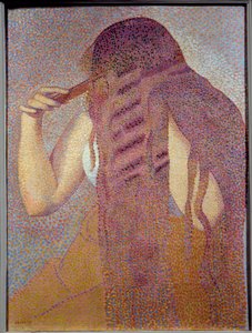 Håret. Målning av Henri Delacroix Dit Cross (Henri Edmond Cross) (1856-1910) av Henri Edmond Cross