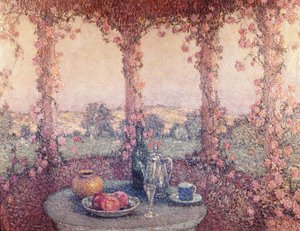 Bordet under bersån av Henri Eugene Augustin Le Sidaner