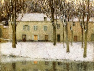 Liten fläck vid vattnet av Henri Eugene Augustin Le Sidaner