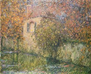Huset vid floden av Henri Eugene Augustin Le Sidaner