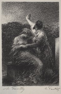 Trollkarlen Balthazar och Fatime av Henri Fantin-Latour