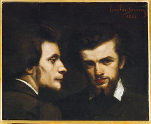 Målare Henri Fantin-Latour (målning på duk)