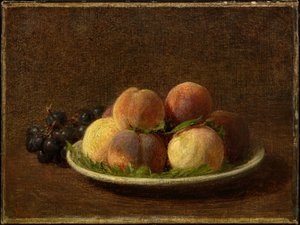 Persikor och druvor av Henri Fantin-Latour
