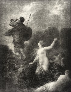 Siegfried och Rhenflickorna av Henri Fantin-Latour