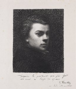 Konstnären vid 17 år av Henri Fantin-Latour