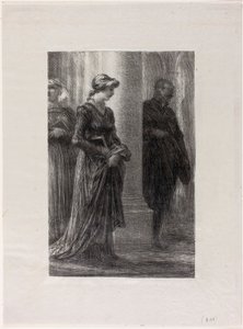 Mästersångarna i Nürnberg, akt I: Walther och Eva möts