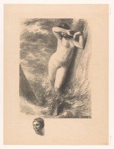 Andromeda fastkedjad vid en sten i vattnet Andromede av Ignace Henri Jean Fantin Latour