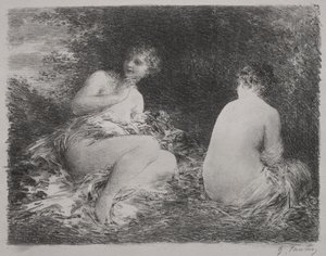 Badgäster av Ignace Henri Jean Fantin-Latour