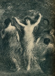 Dansare, c1900 av Ignace Henri Jean Fantin Latour