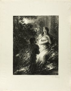 Duett av trojanerna, femte plattan av Ignace Henri Jean Fantin-Latour
