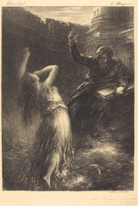 Evocation of Kundry (andra plattan) av Ignace Henri Jean Fantin Latour