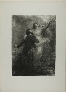 Finalen av den flygande holländaren, andra plattan av Ignace Henri Jean Fantin Latour