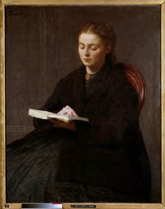 Läsmålning av Henri Fantin Latour (Fantin-Latour av Ignace Henri Jean Fantin Latour