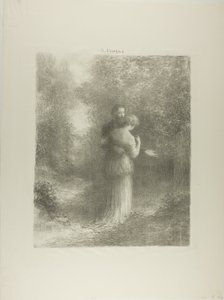 Kärleksdikter, första tallriken av Ignace Henri Jean Fantin Latour