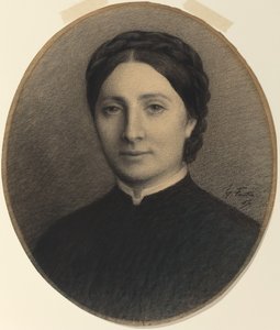Madame Ditte, 1867. av Ignace Henri Jean Fantin-Latour