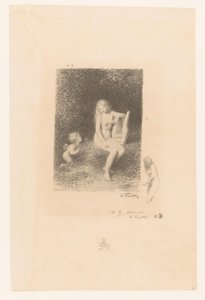 Muze van de muziek med Amor Detta är vad nästa Naiads sjöng XXI Gedichten van André Chénier (serietitel) Illustrationer till André Chéniers dikter (serietitel) av Ignace Henri Jean Fantin Latour