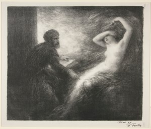 Parsifal: Akt II. Frammaning av Kundry av Ignace Henri Jean Fantin-Latour