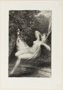 Sara badaren av Ignace Henri Jean Fantin-Latour