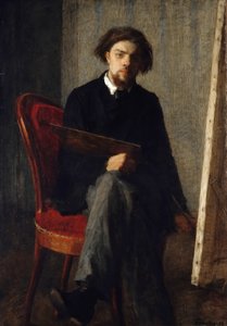 Självporträtt, 1858. av Ignace Henri Jean Fantin-Latour
