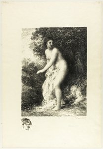 Stående badare, andra plattan av Ignace Henri Jean Fantin Latour