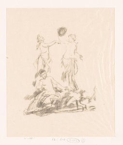 Studie av tre dansande kvinnor av Ignace Henri Jean Fantin Latour